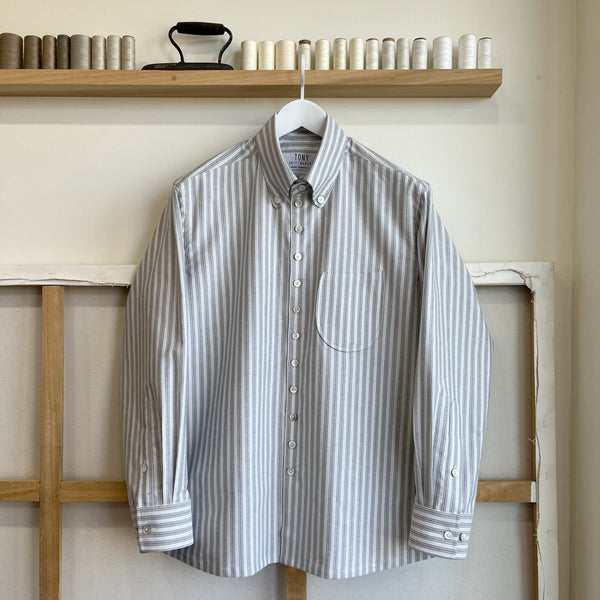 トップス Cotton Polyester Stripe OX B.D. Shirt 1AE02BE9-E6AD-4AC6-831C-