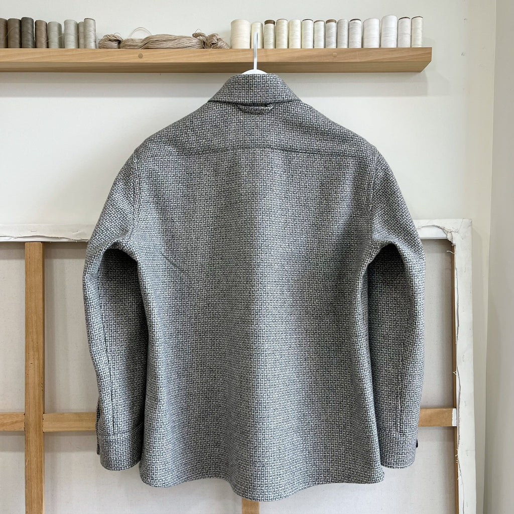 Deadstock Grey Tweed Wool Chore Coat