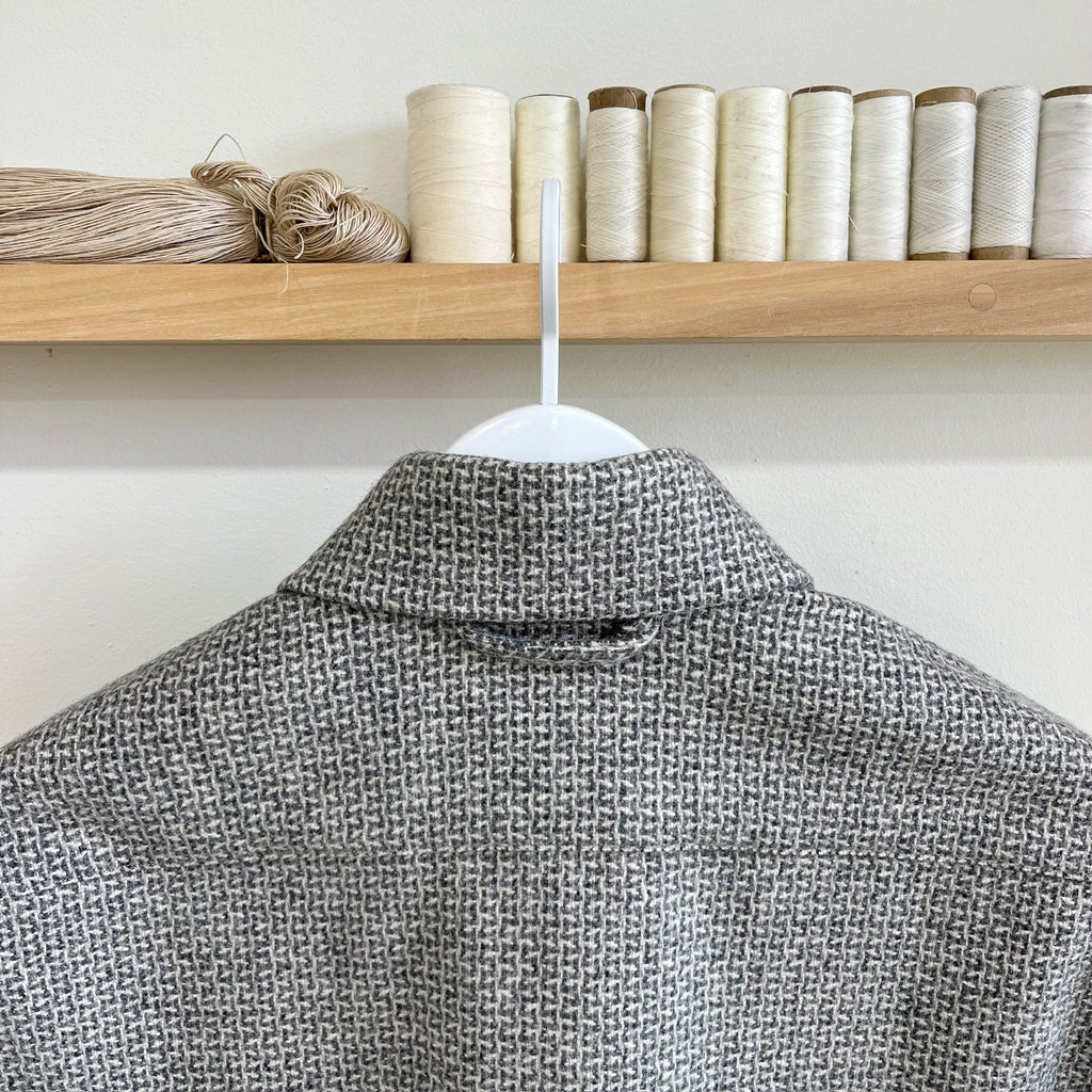 Deadstock Grey Tweed Wool Chore Coat