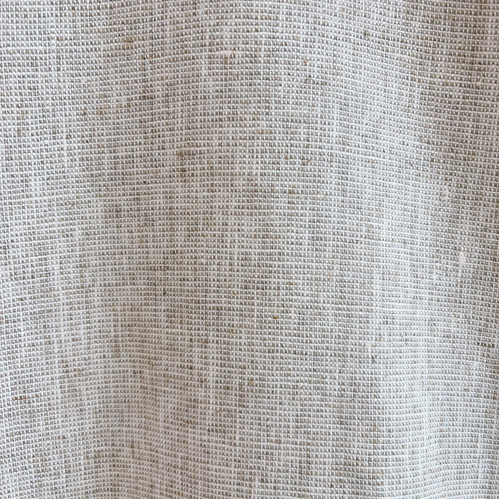 Deadstock Oatmeal Basketweave Linen Chore Coat