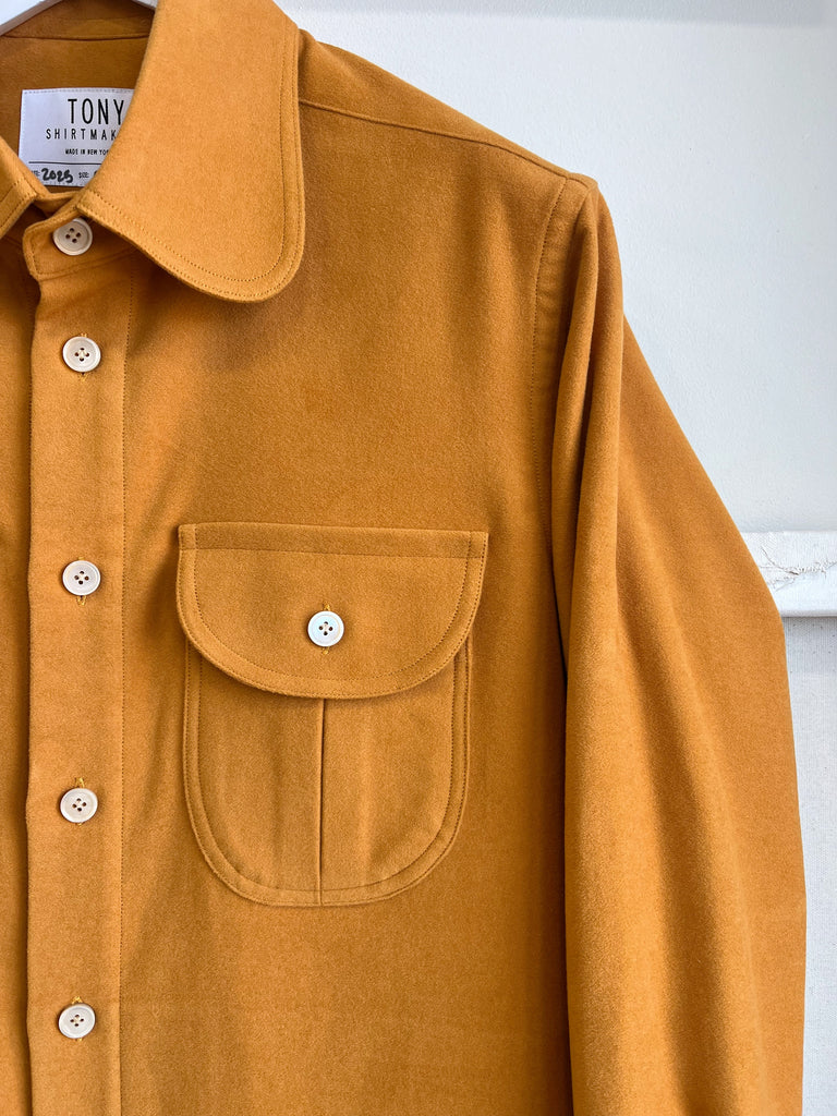 Ochre Moleskin Shirt Jacket