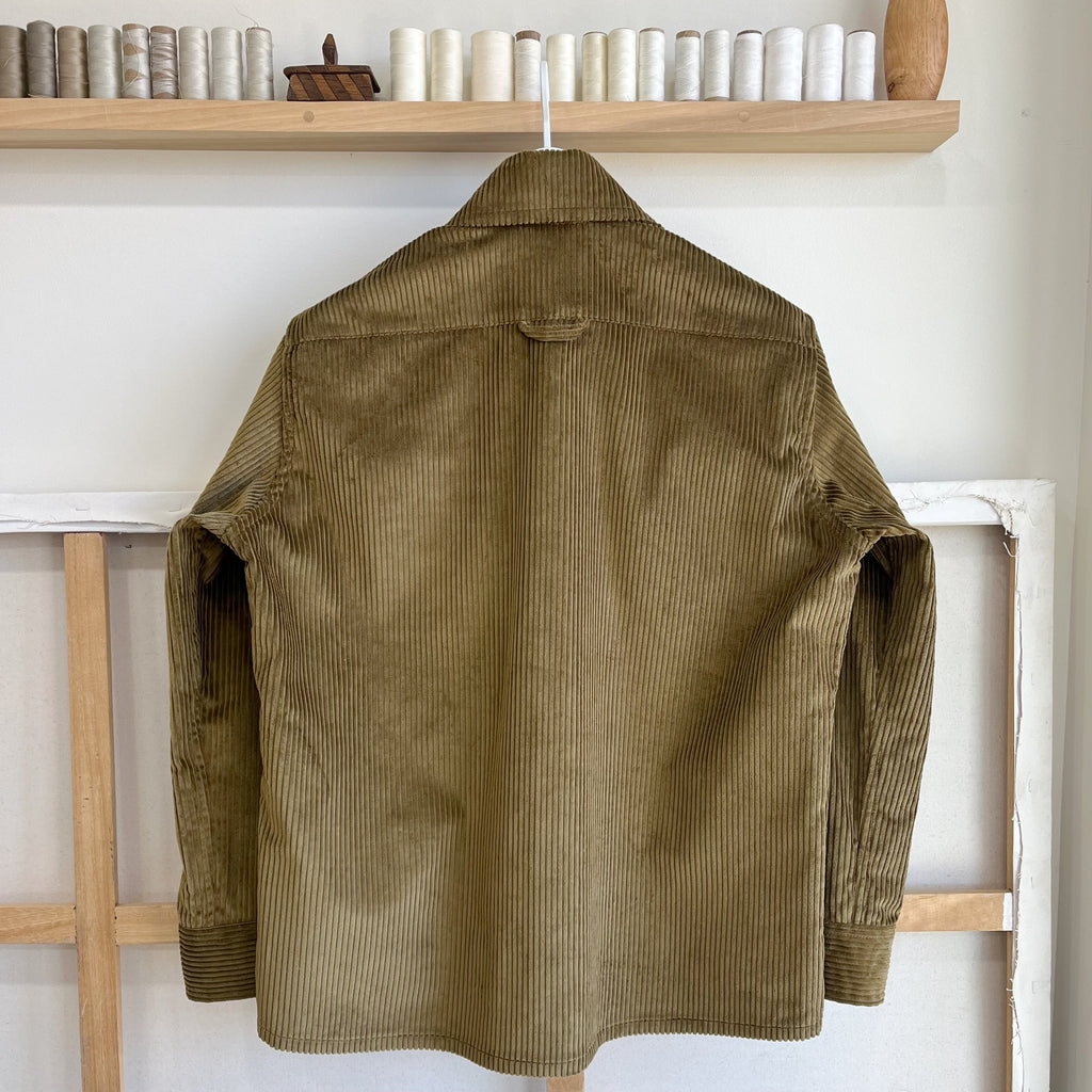 Dead-stock Bronze Wide Wale Corduroy Overshirt