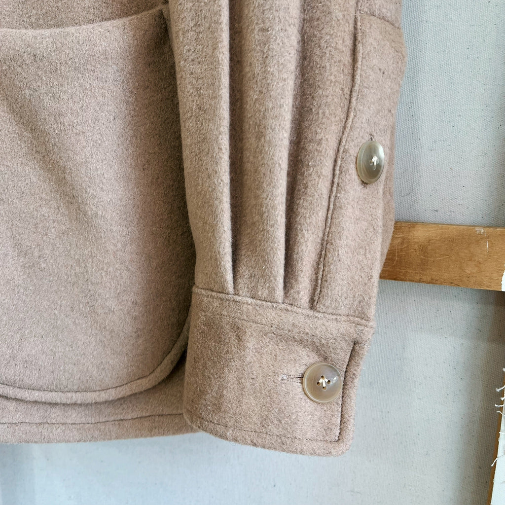 Deadstock Camel Wool Blend Chore Coat