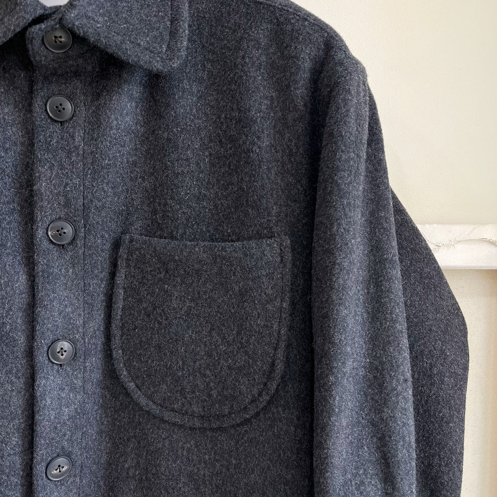 Deadstock Charcoal Melton Wool Chore Coat