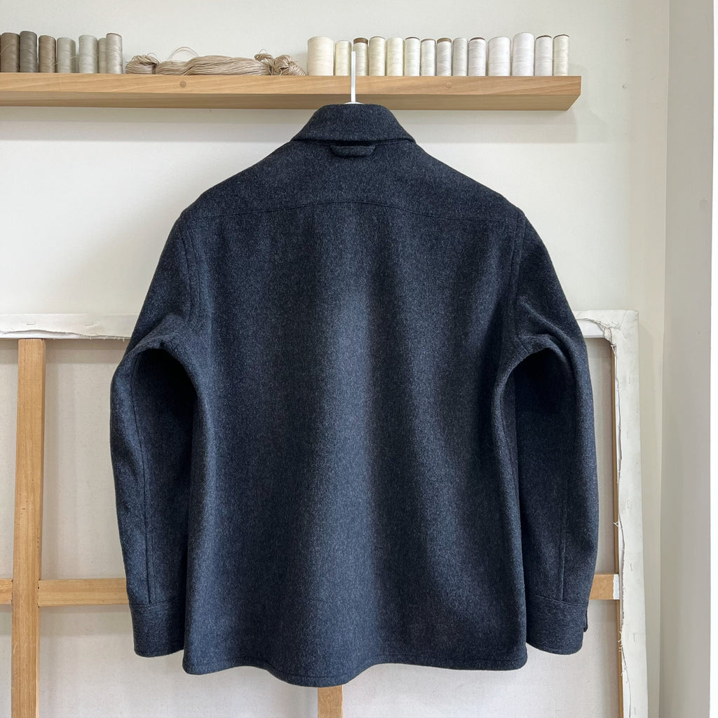 Deadstock Charcoal Melton Wool Chore Coat
