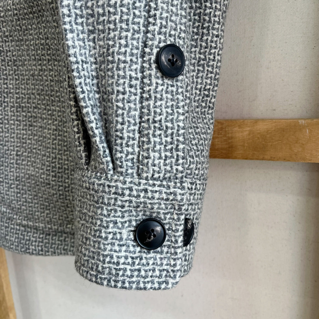Deadstock Grey Tweed Wool Chore Coat