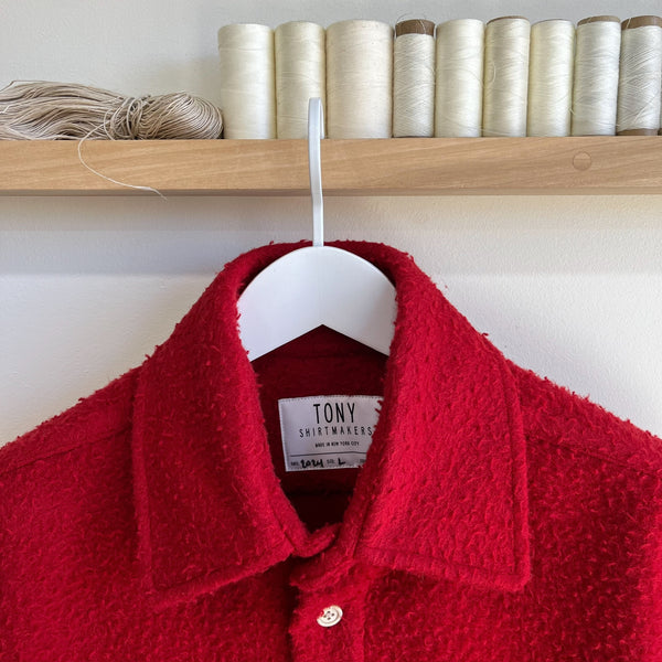 Roma Red Casentino Wool Chore Coat – TONY SHIRTMAKERS
