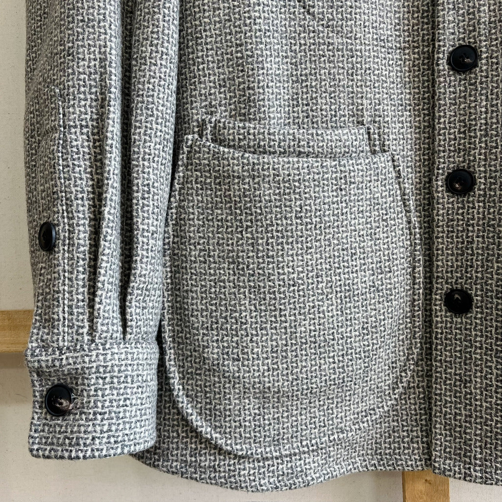 Deadstock Grey Tweed Wool Chore Coat