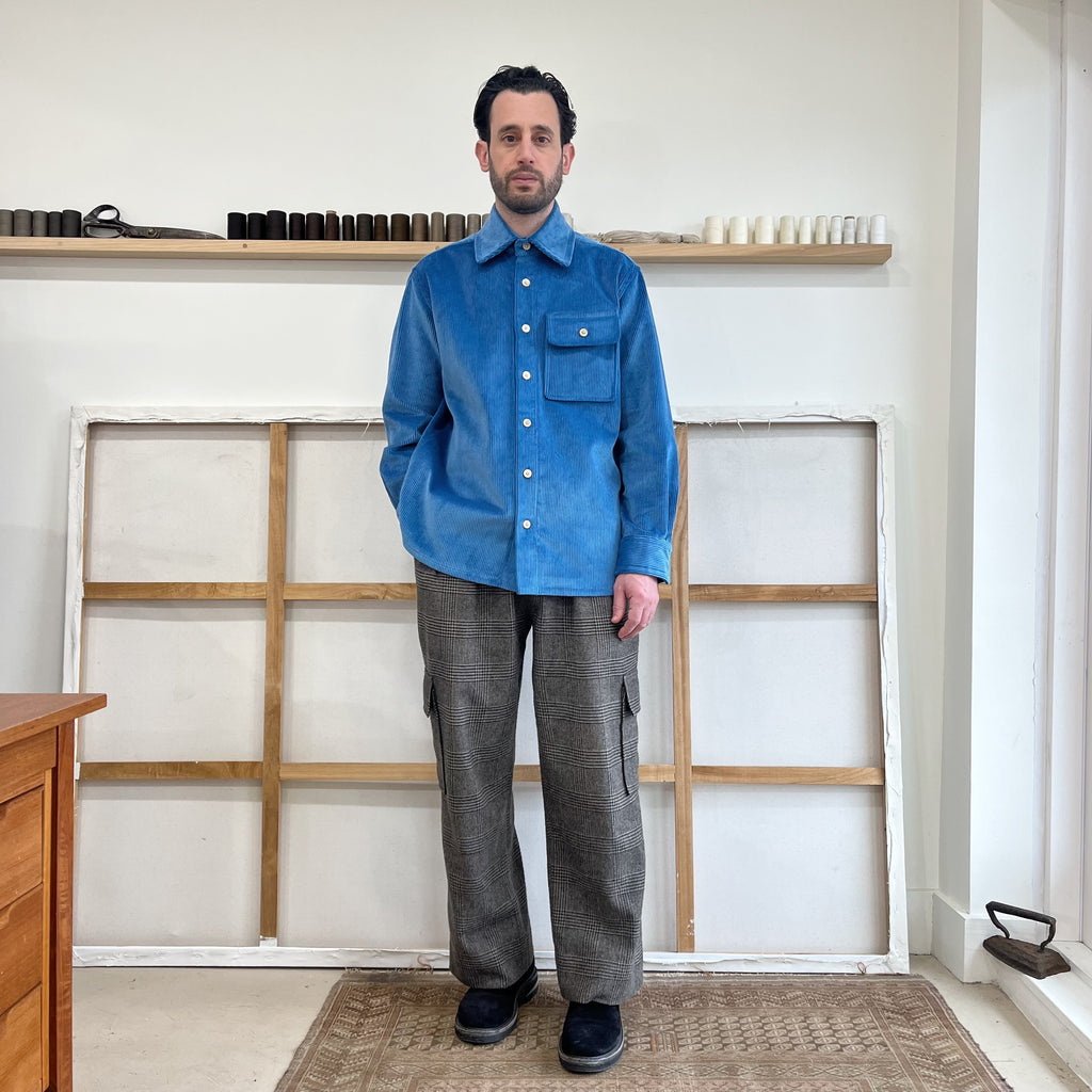 Sky Blue 16.5 Oz. Corduroy Overshirt