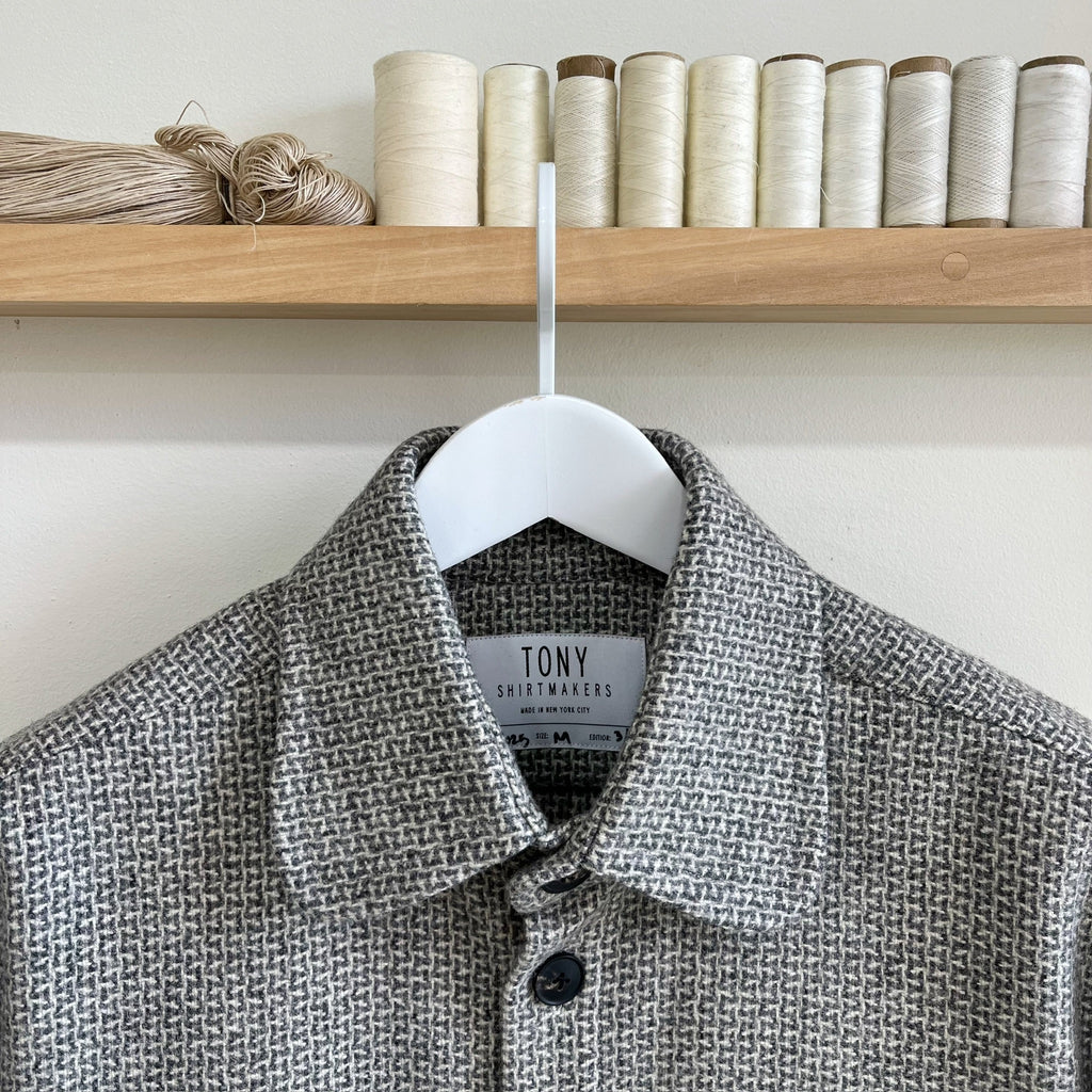 Deadstock Grey Tweed Wool Chore Coat