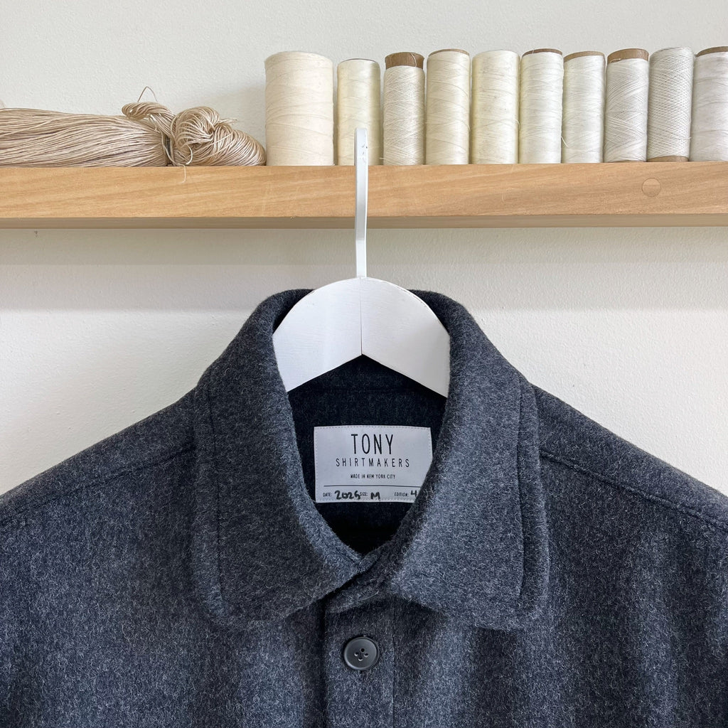 Deadstock Charcoal Melton Wool Chore Coat