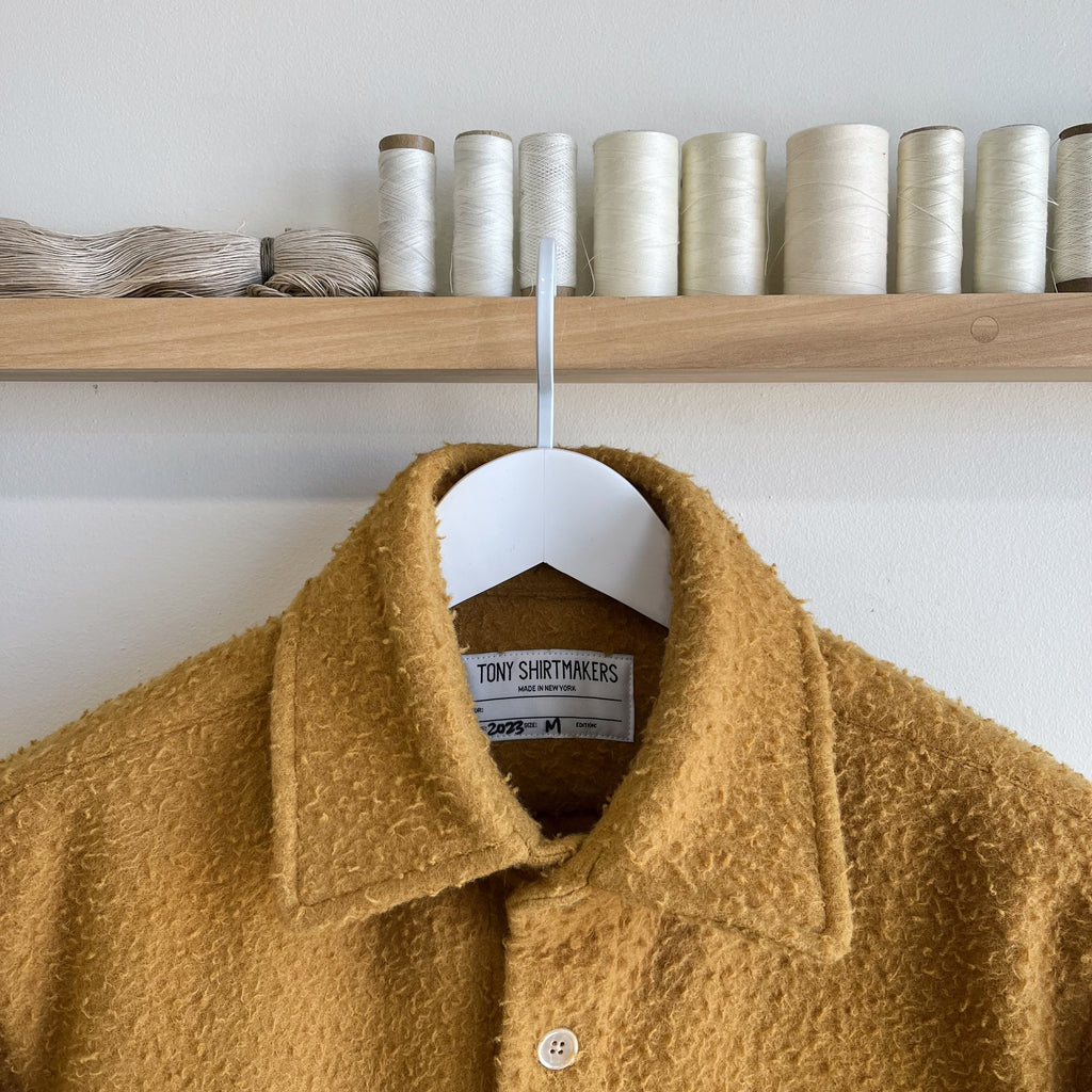 Senape Casentino Wool Overshirt Size XS