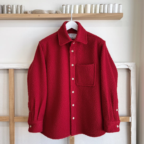 Roma Red Casentino Wool Overshirt – TONY SHIRTMAKERS