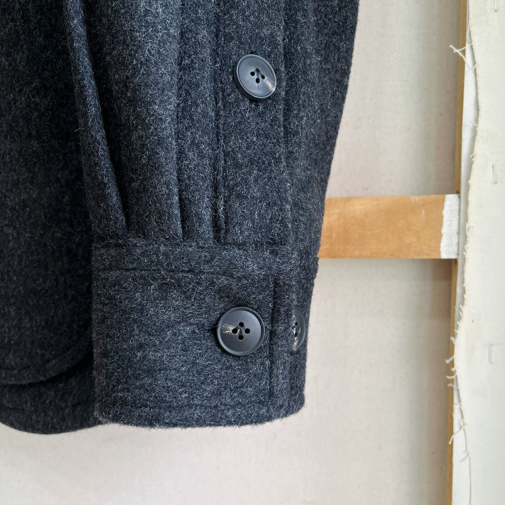Deadstock Charcoal Melton Wool Chore Coat