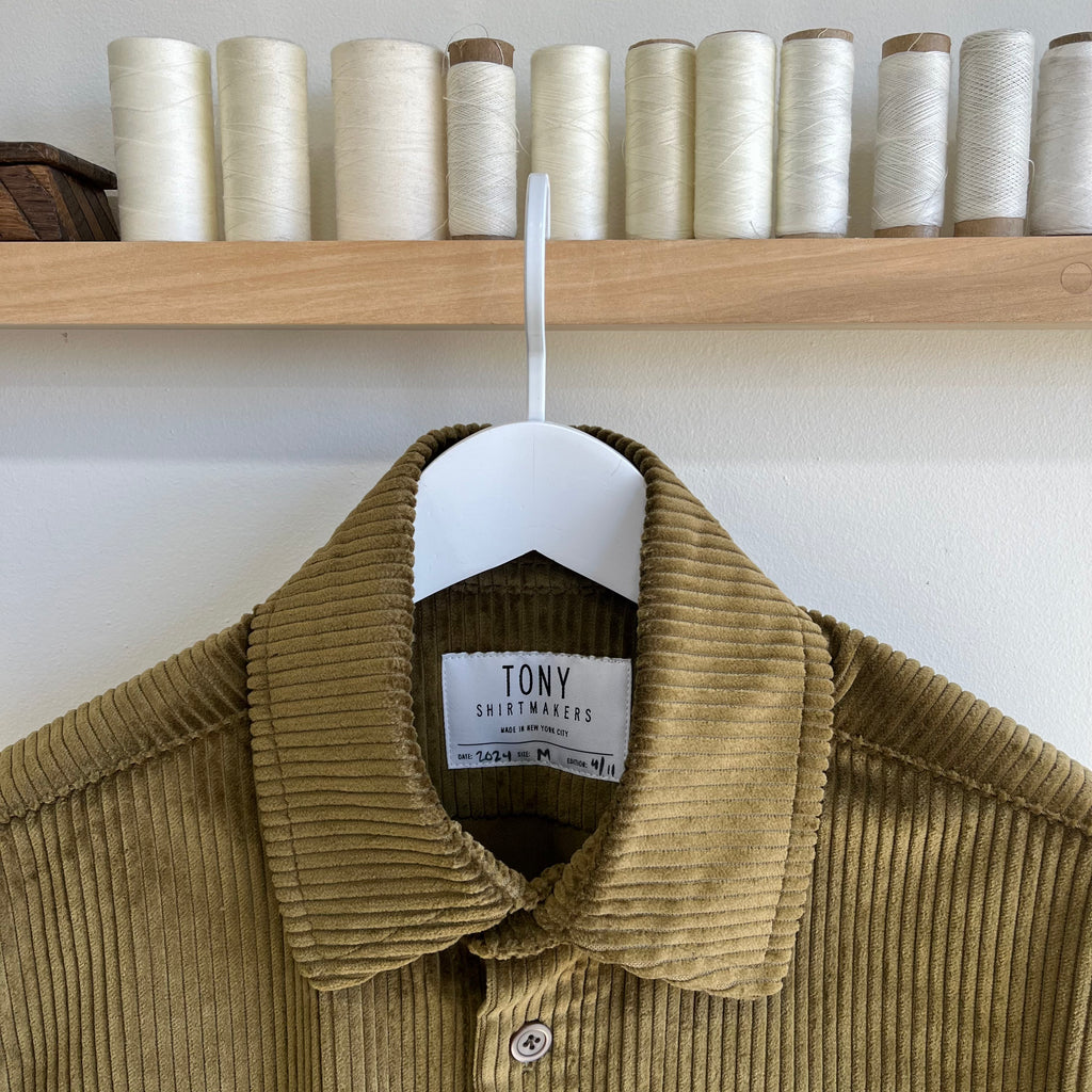Dead-stock Bronze Wide Wale Corduroy Overshirt