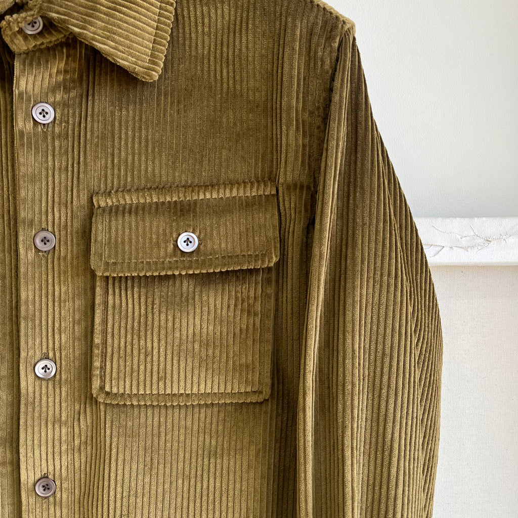 Dead-stock Bronze Wide Wale Corduroy Overshirt