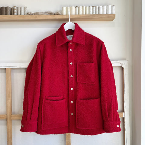 Roma Red Casentino Wool Chore Coat