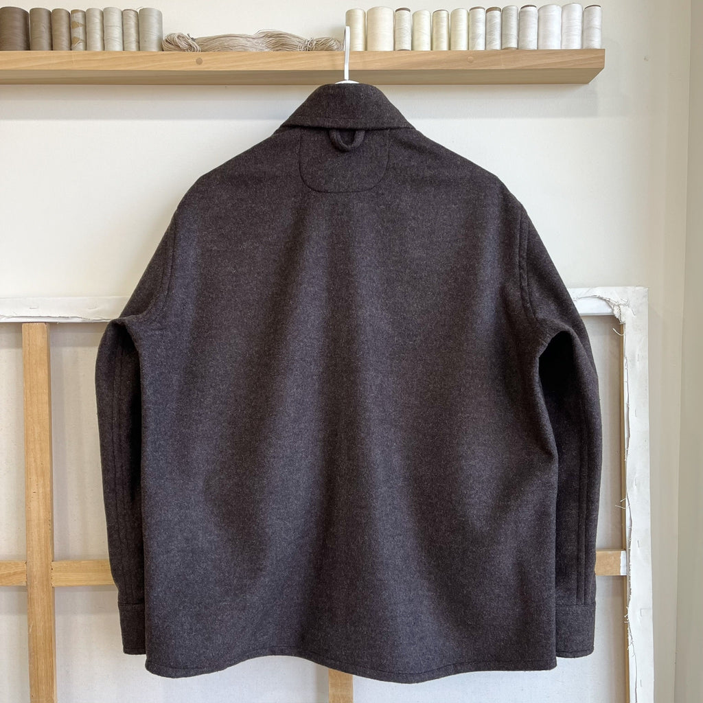 Deadstock 'Soil' Melton Wool Barn Jacket