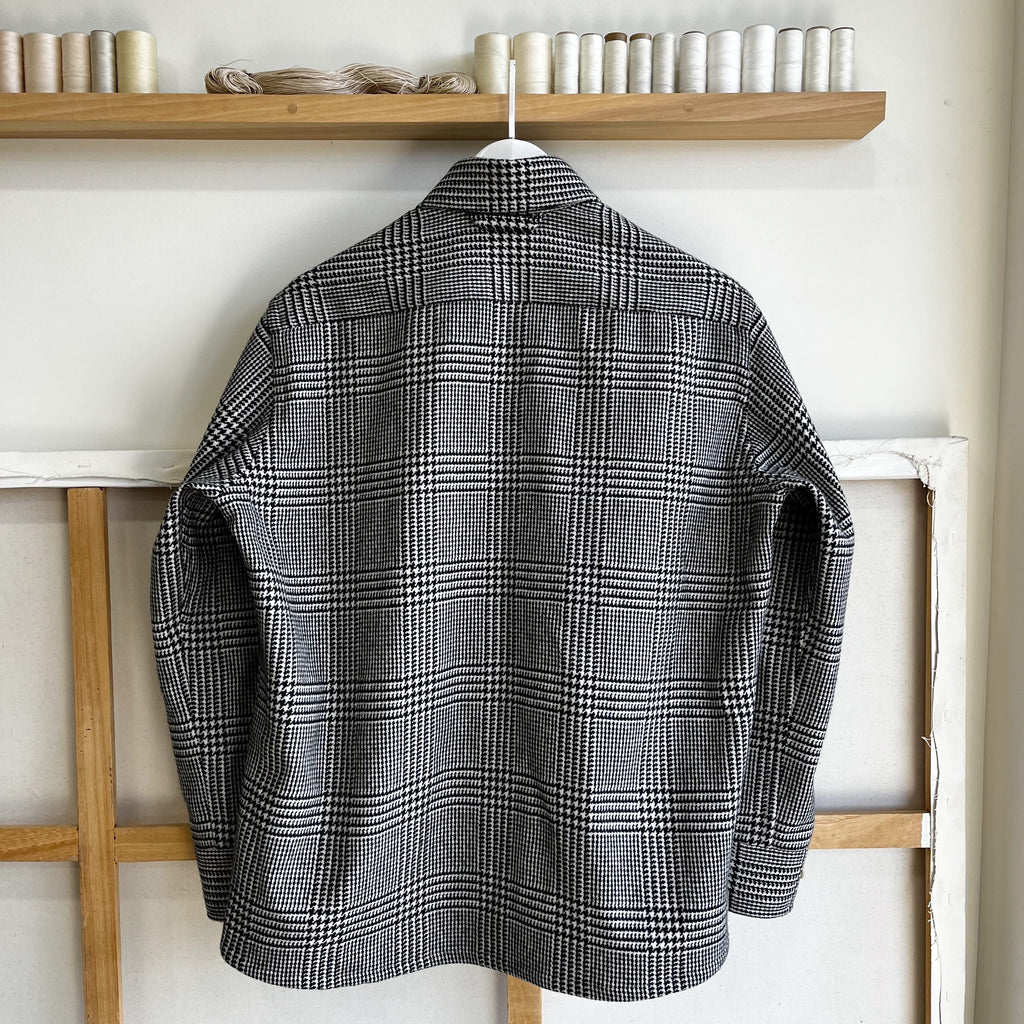 Prince of Wales Virgin Wool Overshirt