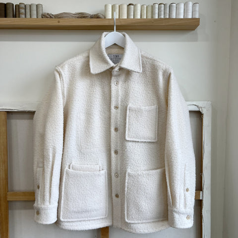 Bianco Casentino Wool Chore Coat