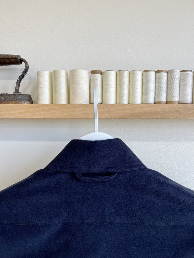 Indigo Moleskin Shirt Jacket