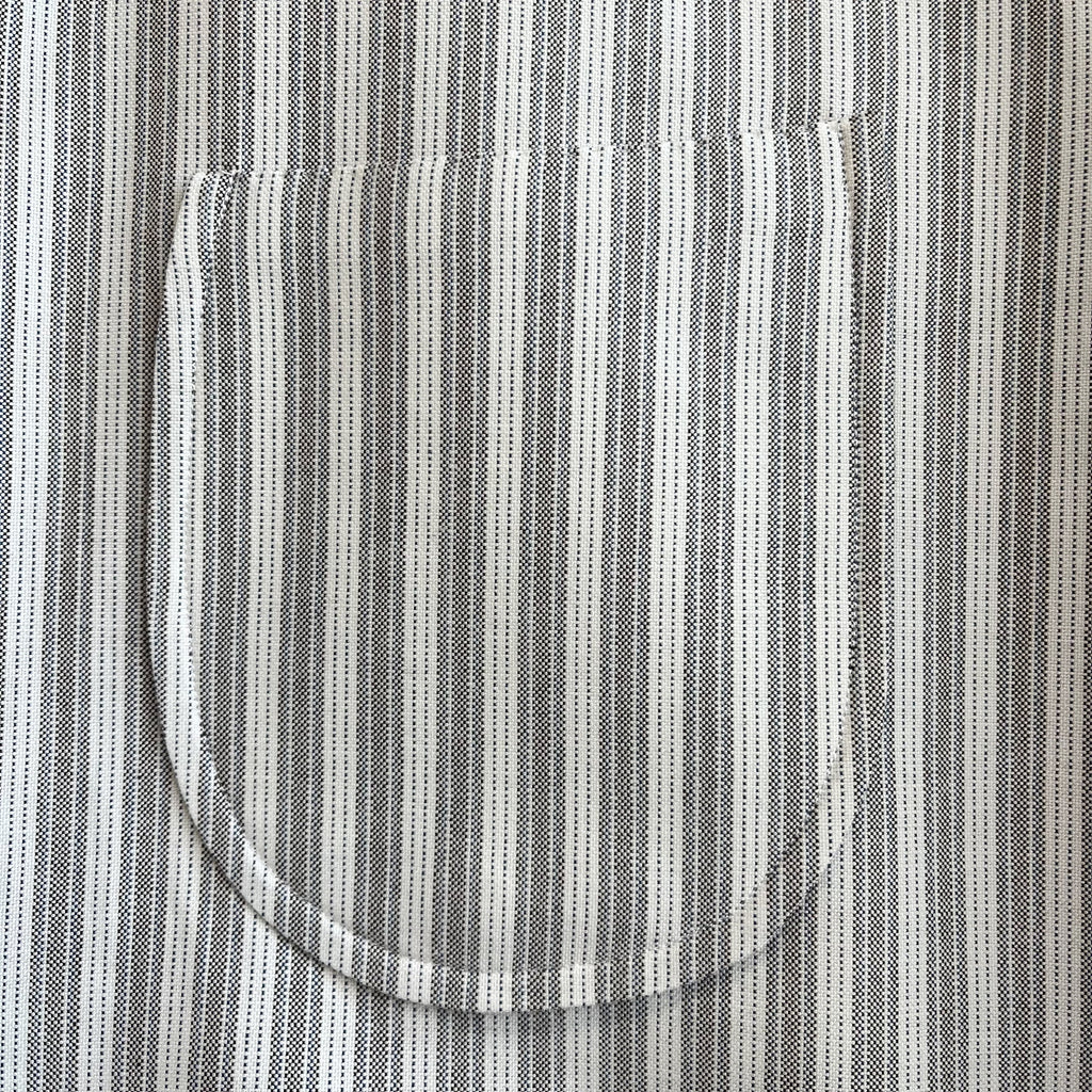 Dead-stock Cotton Oxford Stripe Dress Shirt