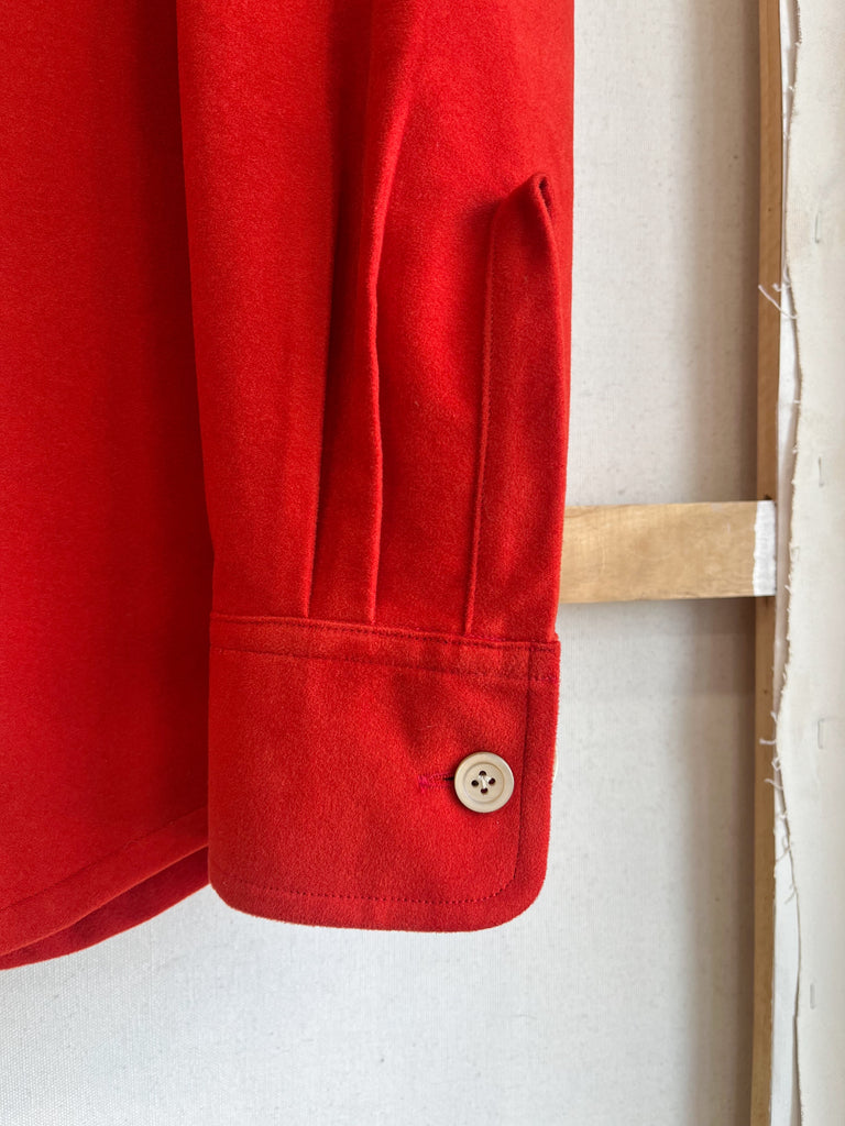 Blaze Red Moleskin Shirt Jacket