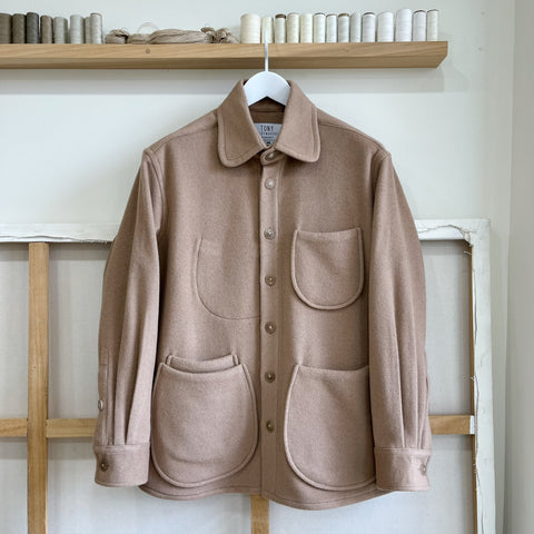 Deadstock Camel Wool Blend Chore Coat