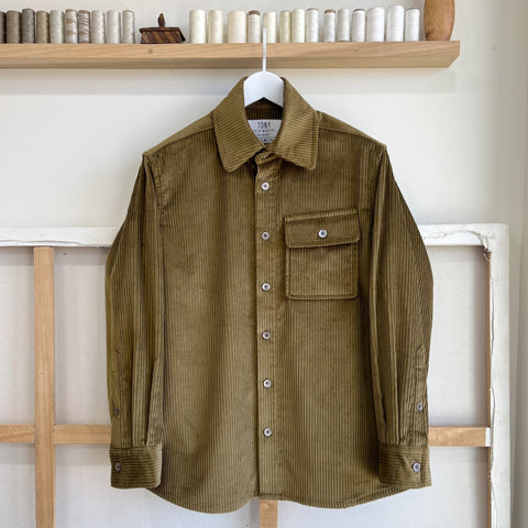 Bronze Wide Wale Corduroy Overshirt