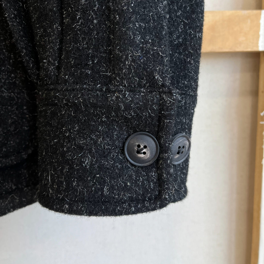 Deadstock Black Recycled Wool Barn Jacket