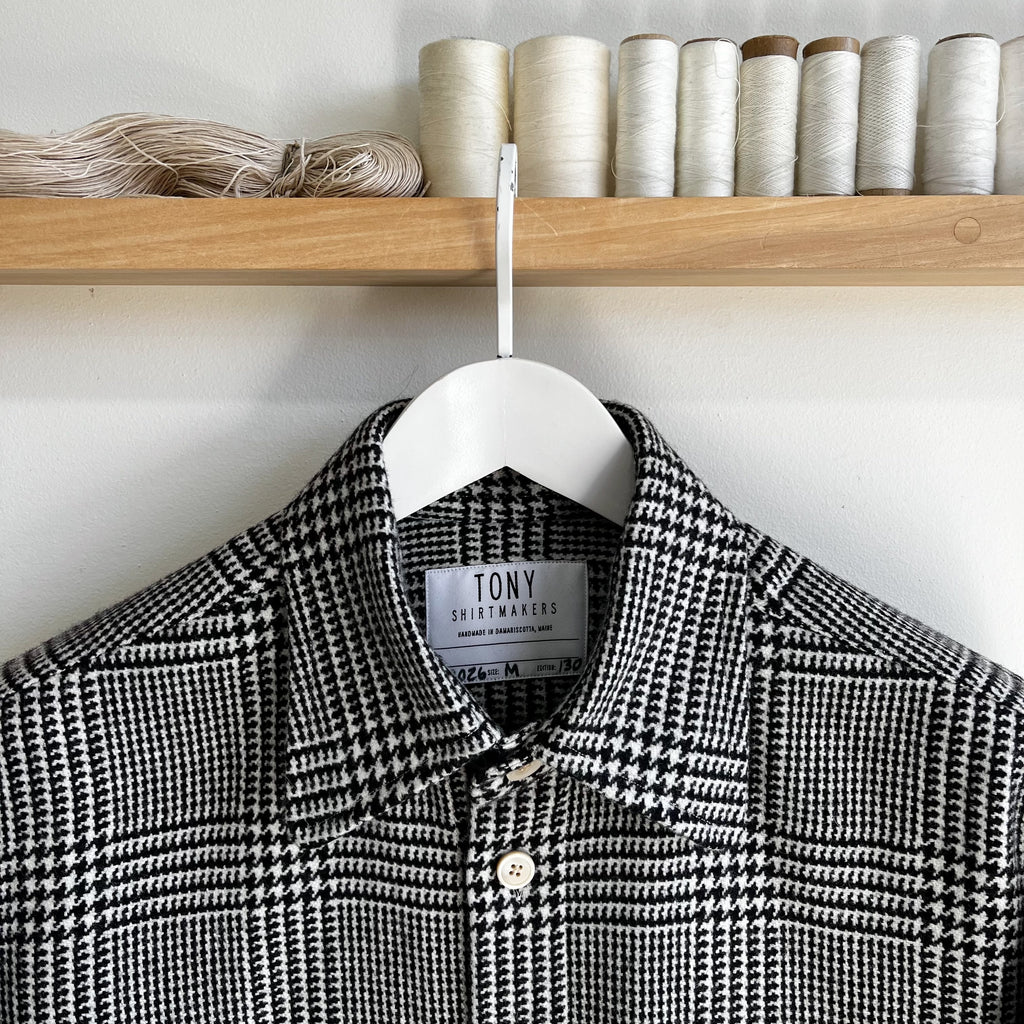 Prince of Wales Virgin Wool Overshirt