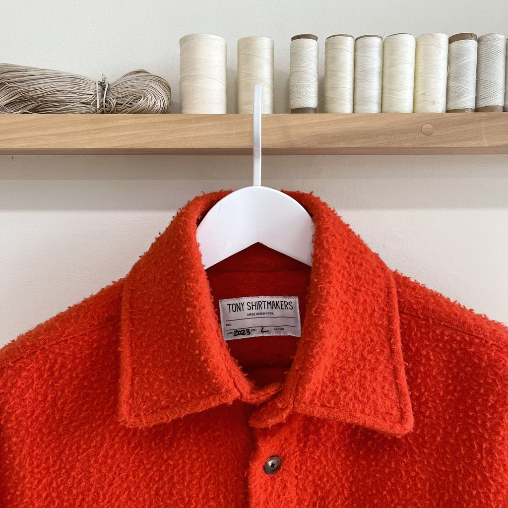 Blaze Orange Casentino Wool Chore Coat