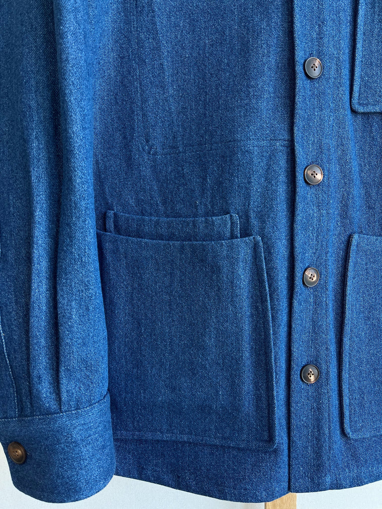 Medium Wash Denim Chore Coat