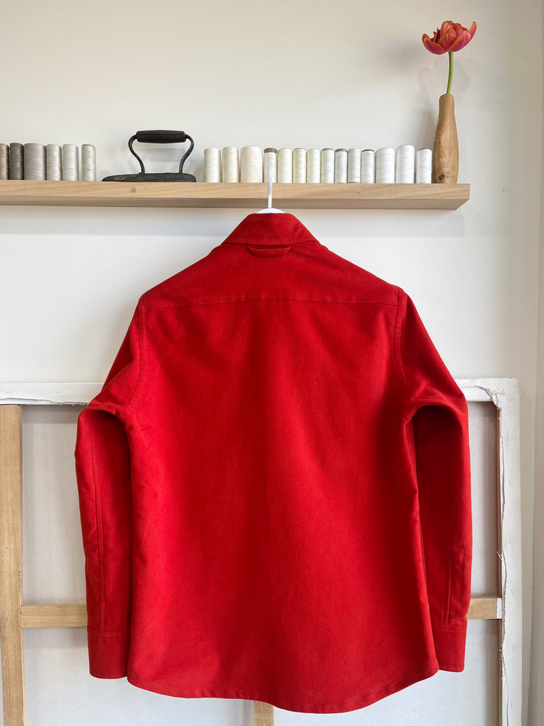 Blaze Red Moleskin Shirt Jacket