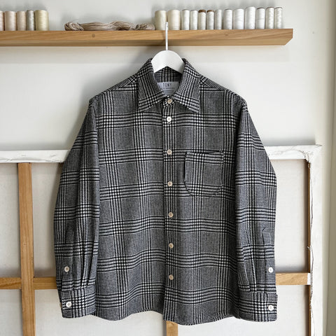 Prince of Wales Virgin Wool Overshirt
