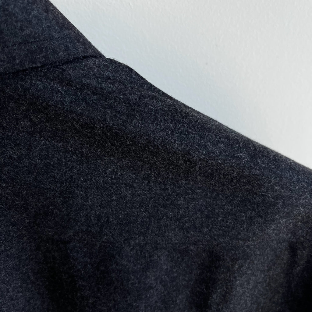 Charcoal Wool Cashmere Overshirt