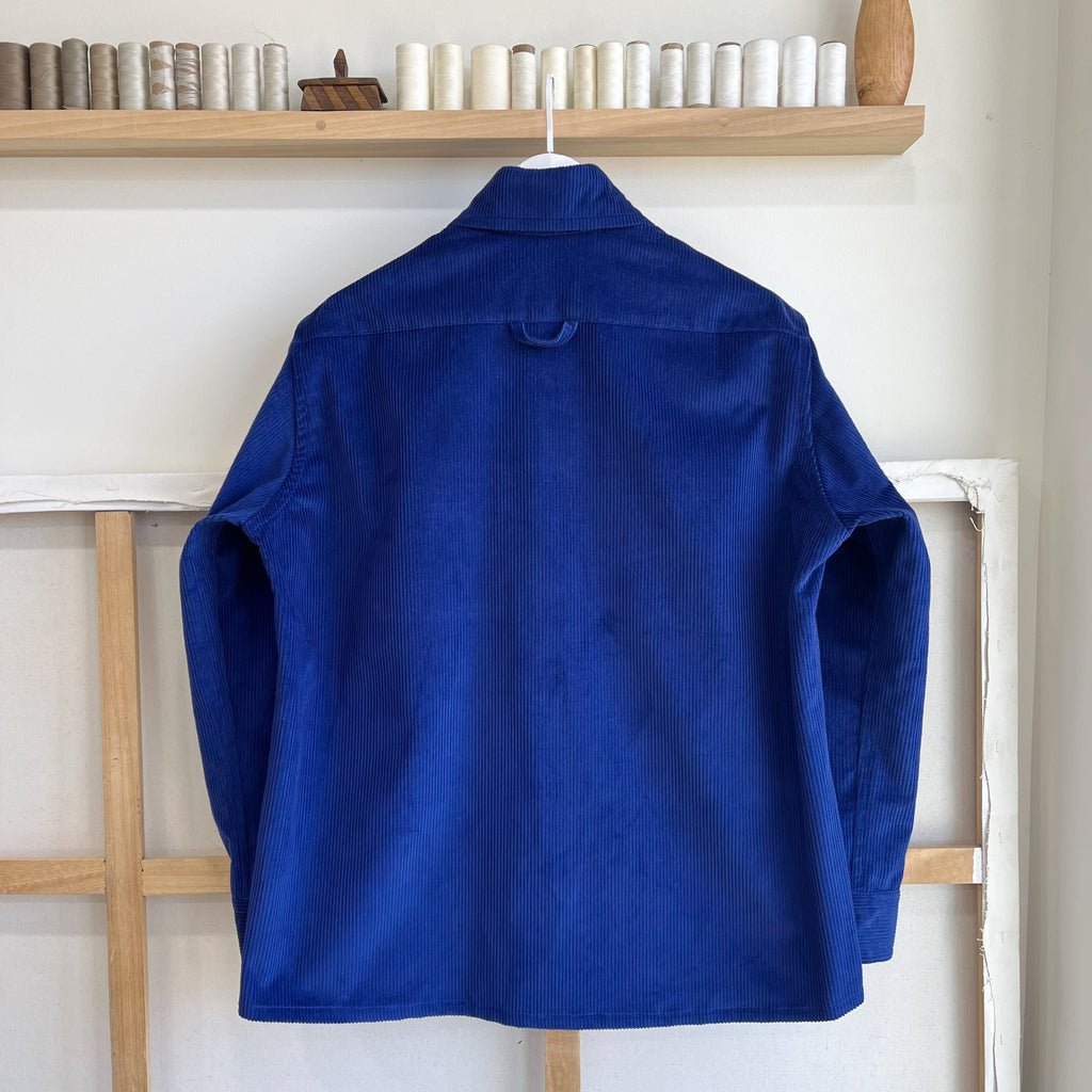 Deep Royal 8 Wale Corduroy Overshirt