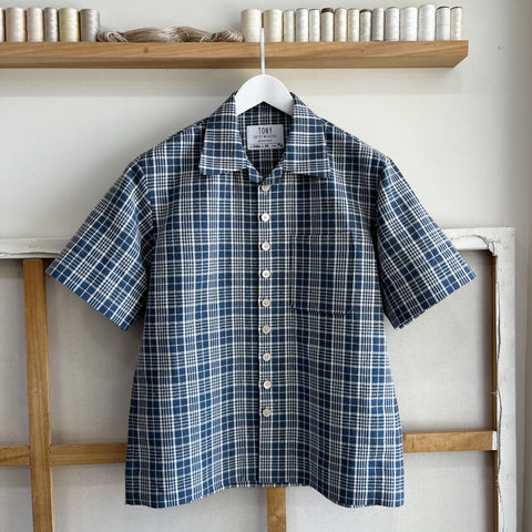 Blue Picnic Plaid Camp Shirt