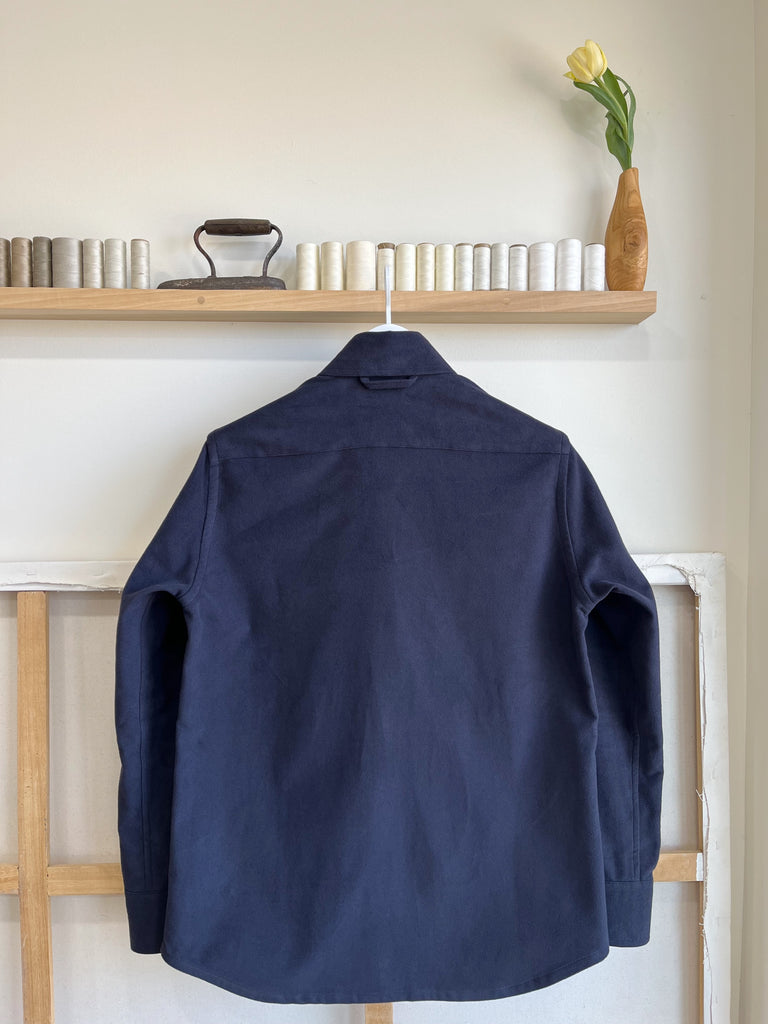 Indigo Moleskin Shirt Jacket