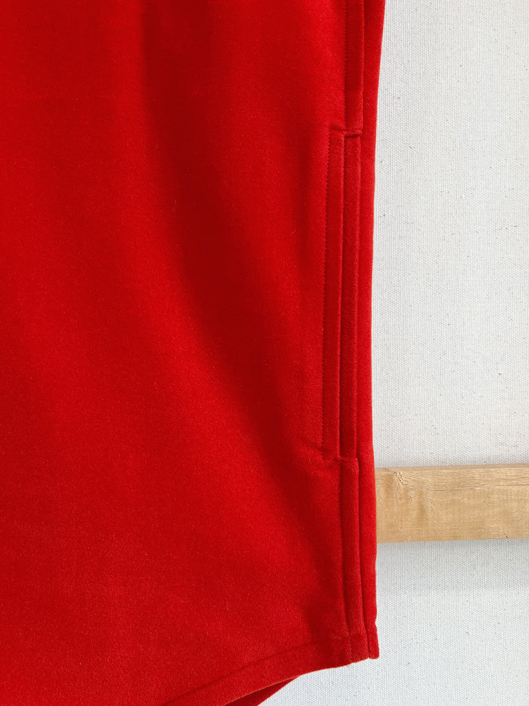 Blaze Red Moleskin Shirt Jacket