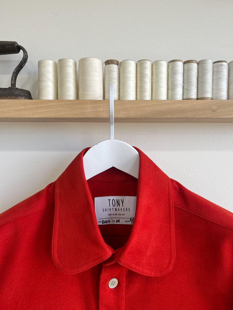 Blaze Red Moleskin Shirt Jacket