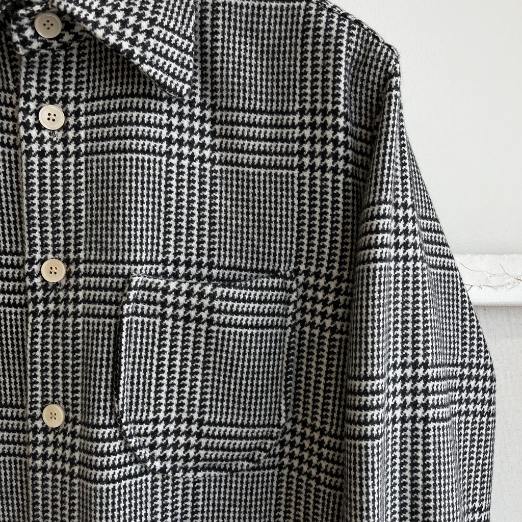 Prince of Wales Virgin Wool Overshirt