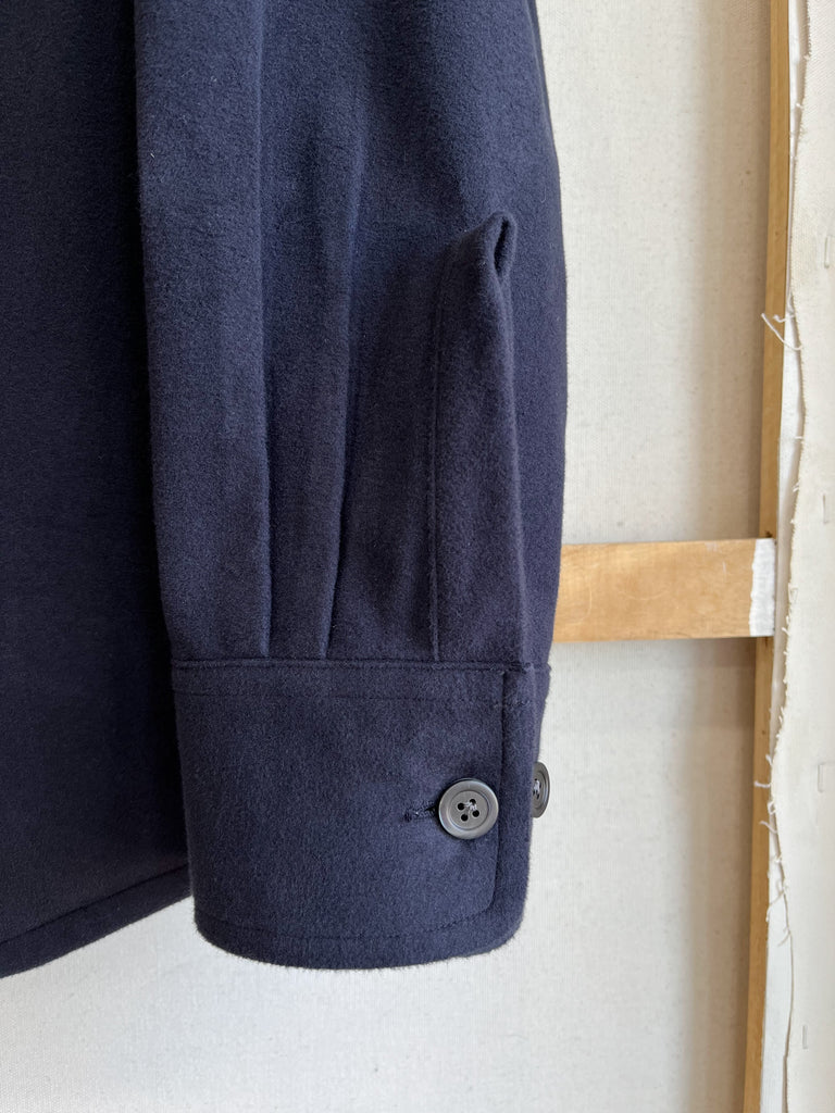 Indigo Moleskin Shirt Jacket