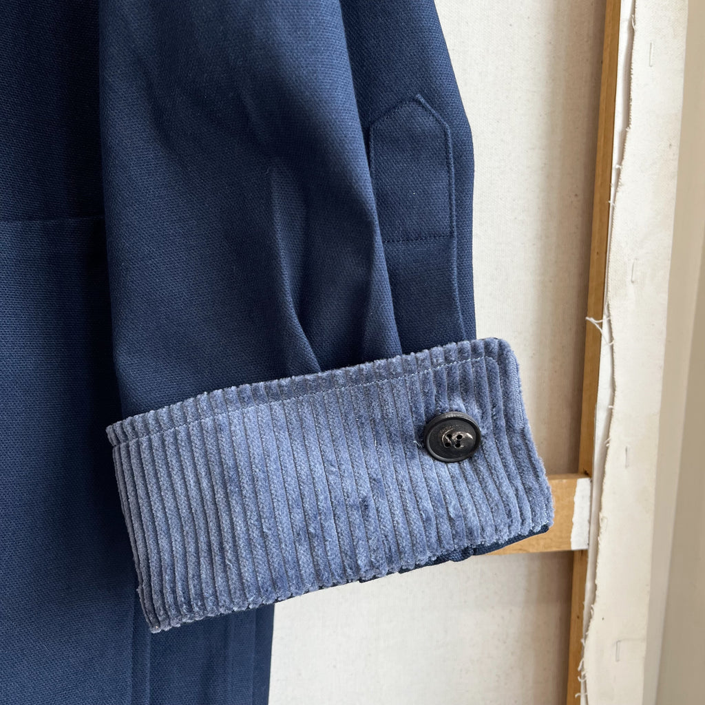 Navy Brushed Canvas Chore Coat