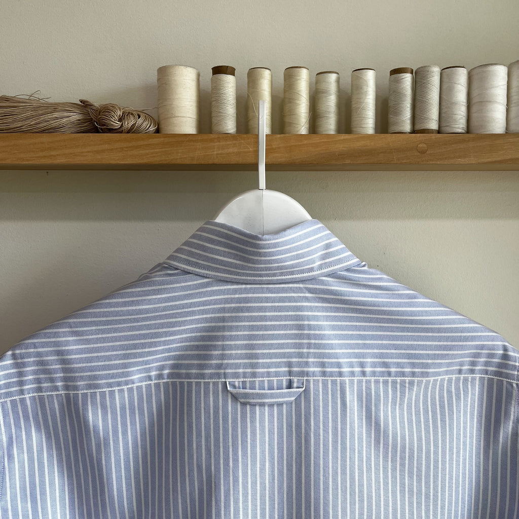 Sky Stripe OCBD Button Down Dress Shirt