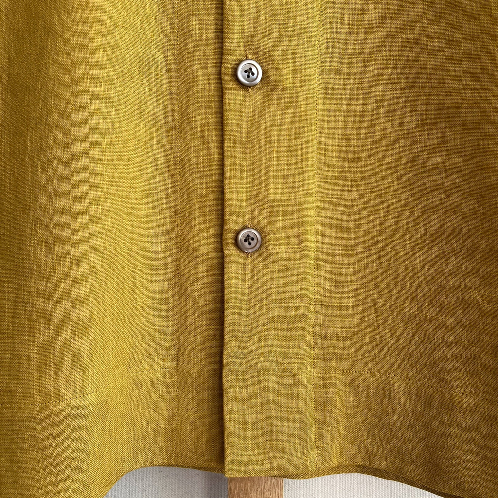 Ochre Linen Camp Shirt