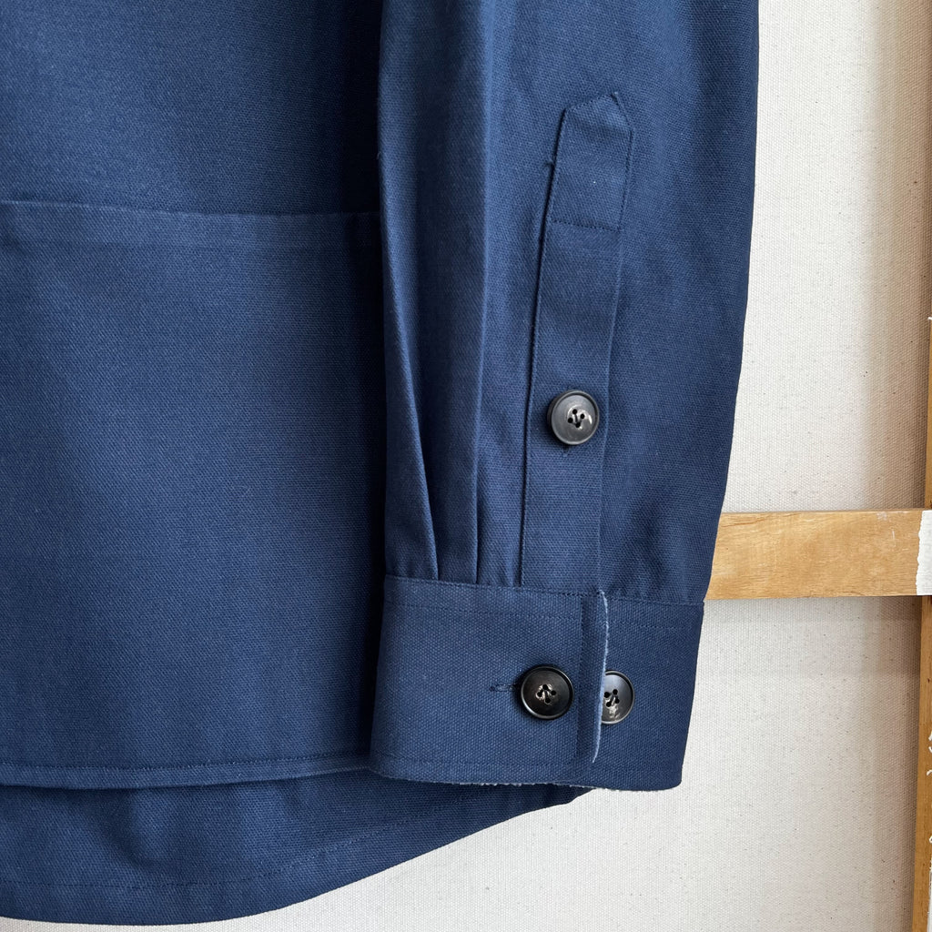 Navy Brushed Canvas Chore Coat
