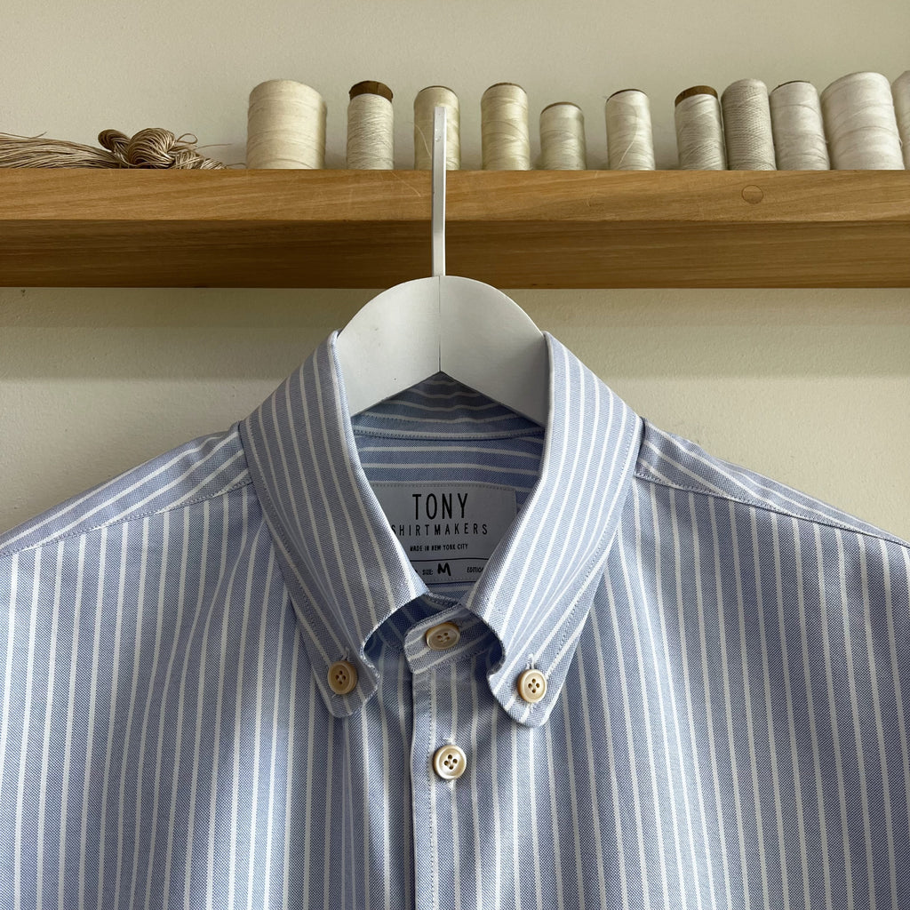 Sky Stripe OCBD Button Down Dress Shirt