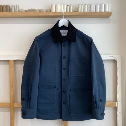 Navy Deadstock Whipcord Chore Coat