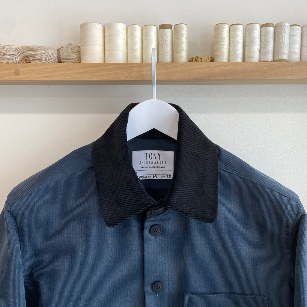 Navy Deadstock Whipcord Chore Coat